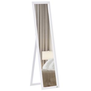 Fristående Hellängdsspegel med MDF-ram, 37 x 37 x 154 cm, Vit