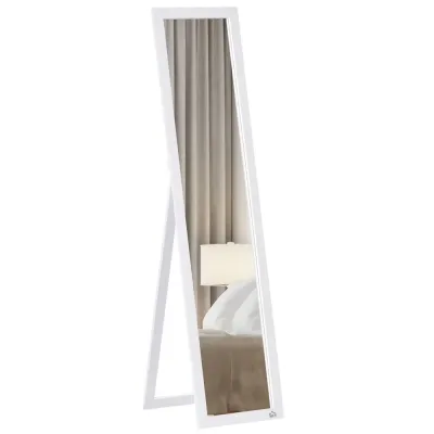 Hellängdsspegel med MDF-Ram Vit 37 x 37 x 154 cm