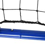 Fotbollsrebounder Kickback Goal Rebound Wall Net Justerbart 5 Nivåer Stål för Träning och Spel Blå 100 X 95 X 90 Cm
