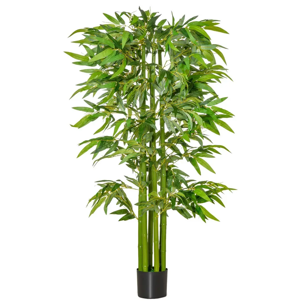 Konstgjord Bambu i Kruka Naturtrogen Konstväxt 160 Cm