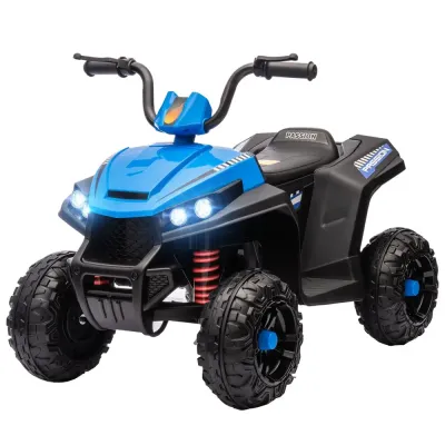 Elektrisk Fyrhjuling Barnbil 12 v Quad med Musik Blå