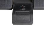 Fotstöd Höjdjusterbart 3 Nivåer för Ergonomiskt Sittande Svart 45 X 34 X 10-16,5 Cm