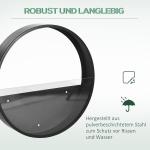 Blomkrukor Väggkrukor Set om 3 Svart av Stål för Trädgård och Vardagsrum Modern Geometrisk Design för Suckulenter och Kaktusar Dekorativ Vas