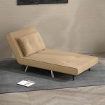 Sovstol Bäddfåtölj Brun av Sammet och Metall för Gäster Hopfällbar Stol med Sängfunktion och Kuddar 77 x 88 x 83 cm