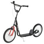 Sparkcykel med Stora Lufthjul, Robust Skoter för Barn med Handbroms, Bekväm Körning på alla Underlag, Blå, 5 år+