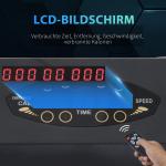 Hopfällbart Löpband för Hemmaträning, Kompakt Gåband med LCD-Display, Justerbar Hastighet 1-6 km/h för Promenader, Svart, 105 x 56 x 108,5 cm