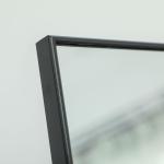Stående Spegel Helkroppsspegel Silver av Aluminium och Glas för Sovrum och Hall Fristående Dressingspegel med Stativ Klar Bild