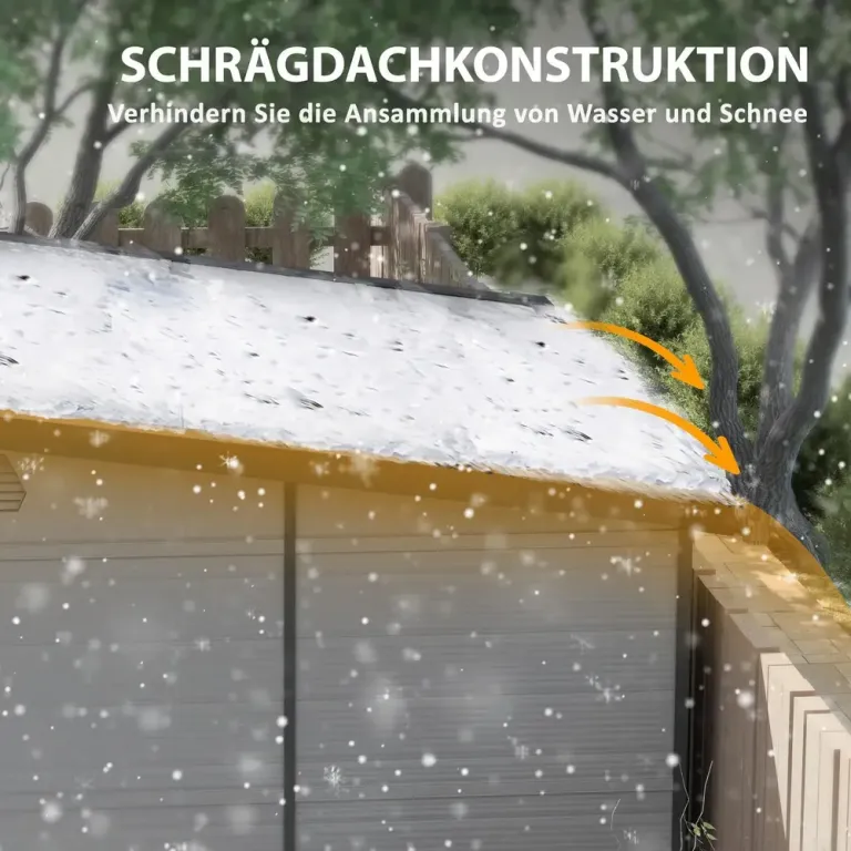Verktygsbod Redskapsbod med Taktak 190 x 191 x 215 cm