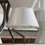 Trädgårdspall Keramisk Pall i Timglasform Ljusgrå av Keramik för Trädgård och Camping Multifunktionell Pall 33 x 45,5 cm