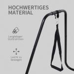 Dipstation Dipställ med Slingtrainer Robust Stålram för Styrketräning Hemmagym Svart 90 X 81 X 92,5 Cm