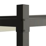 Pergola Trädgårdspaviljong med Justerbart Tak Krämvit av Metall för Terrass och Trädgård Solskydd UV30+ 3 x 3 m