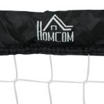 Fotbollsmål Träningsmål Svart av Metall och Nät för Trädgård Set om 2 Hopfällbara Mål 90 x 36 x 60 cm