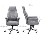 Kontorsstol Snurrstol Ergonomisk med Armstöd Höjdjusterbar Linnelook Polyester för Hemmakontor Ljusgrå 68 X 72 X 120-126 Cm