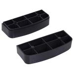 Aerobic Stepper Fitnessbräda Svart Grå Plast 2-Stegs Höjdjusterbar 10/15 Cm 68 X 29 X 15 Cm