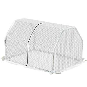 Litet Växthus i Tunnelmodell, Kompakt Drivhus med UV-Skydd, Skyddar Småplantor i Trädgården, 99 x 71 x 60 cm