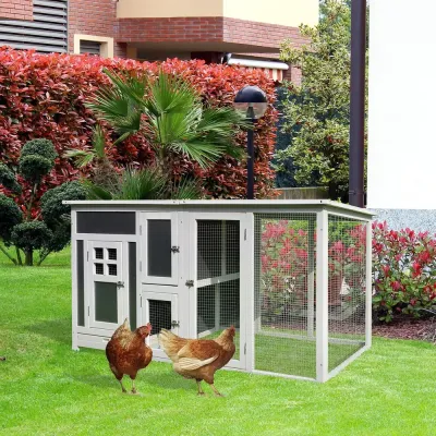 Hönshus för 1-2 Kycklingar med Holk 160 x 75 x 80 cm