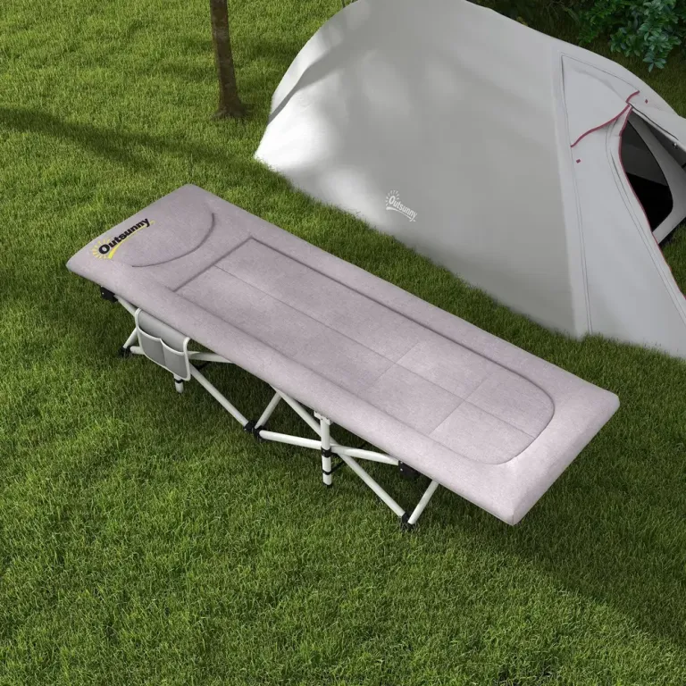 Hopfällbar Campingsäng Upp till 200 kg 200 x 65 x 42 cm