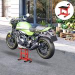 Motorcykellyft Stabil Metall för Verkstad och Garage med Justerbar Höjd för Underhåll och Service av MC Upp till 150 kg