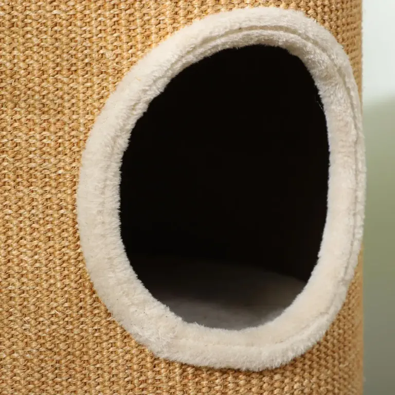 Klösträd Takhög Vit av Sisal och Plysch för 225-255 cm