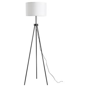Golvlampa Modern E27 Stål och Polyester för Vardagsrum och Sovrum Svart och Vit 37 X 37 X 152 Cm