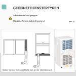 Mobil Luftkonditionering 2,1 Kw 3 i 1 Luftkonditioneringsenhet med 24 H Timer och 2 Hastighetsnivåer för Kylning Avfuktning och Ventilation