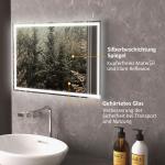 LED-badrumsspegel med Touch Switch, Vit