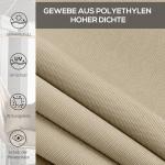 Vertikal Markis Rullgardin Beige av Tyg och Metall för Paviljong och Trädgård Balkonggardin med Handvev Mörkläggning 120 x 185 cm