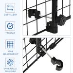 Hundgaller för Bil, Justerbar Säkerhetsbarriär för Bagageutrymme, Universalt Galler för Hundtransport, Svart, 91-152 x 30 cm