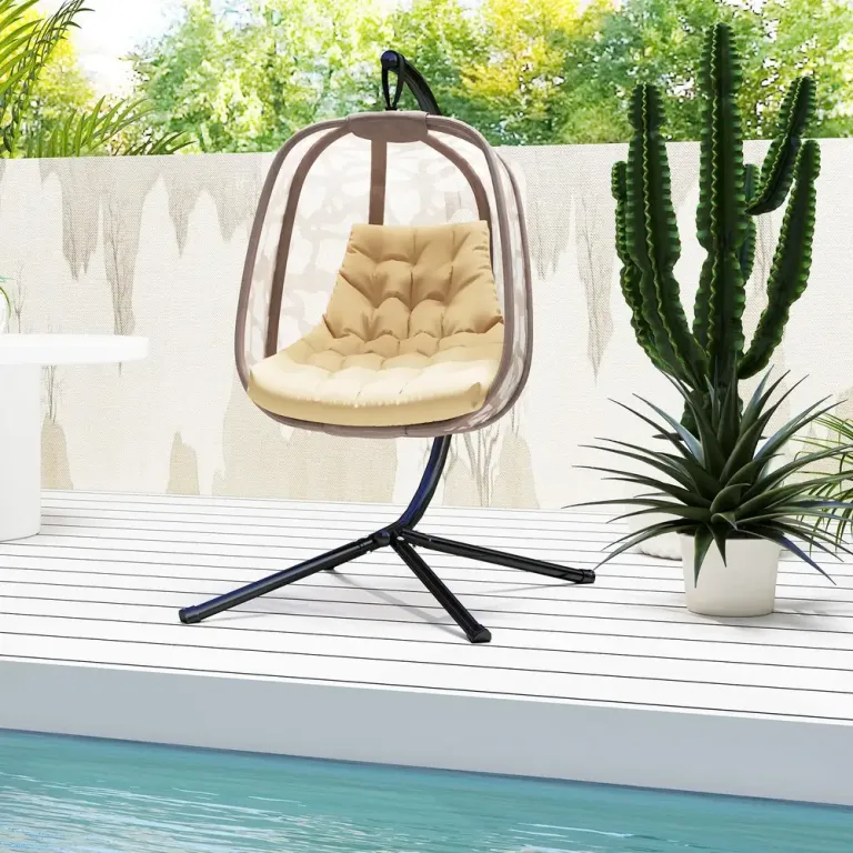 Sittdyna Stolsdyna med Ryggstöd Beige av Tyg 120 x 100 cm