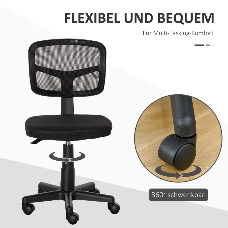 Ergonomisk Kontorsstol Höjdjusterbar Snurrstol