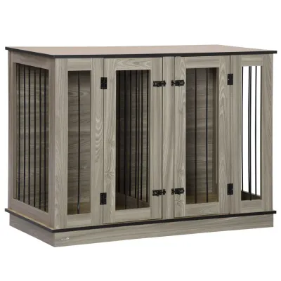 Hundbur 120 x 60 x 88,5 cm med Avdelare