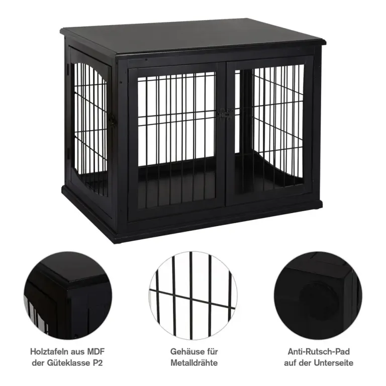 Hundkoja med Bordsyta Liten Djurbur 81 x 58,5 x 66 cm