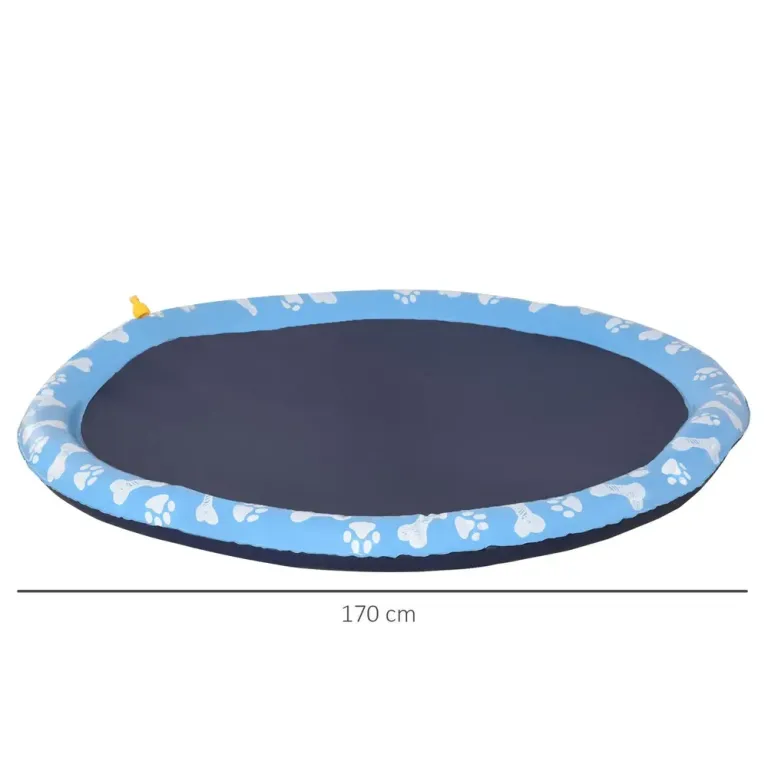 Hundpool Hopfällbar Plaskdamm för Hund 170 cm
