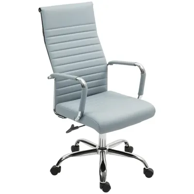 Kontorsstol Ergonomisk Ljusgrå av Konstläder