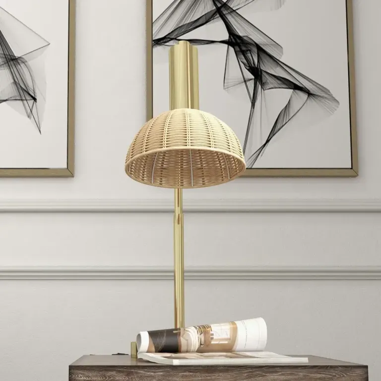 LED-Lampa Bordslampa Vit av Plast och Metall för Skrivbord