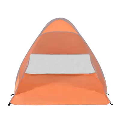 Strandtält Pop-Up Tält med Automatiskt Orange av Polyester