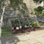 Växthus Stabil Vit Stål för Balkong och Trädgård med Tre Rullfönster och Gitterfolie för Optimal Odling av Växter och Blommor 270x90x90cm
