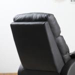 Justerbar TV-Fåtölj i Konstläder, Bekväm Relaxstol med Ergonomiskt Ryggstöd, Stilren Vilostol för Vardagsrum, Brun, 75 x 92 x 99 cm