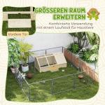 Sköldpaddshus Utomhus Natur Trä för Trädgård Stor Hage med Trådnät och Öppningsbart Tak Skyddad Uteplats för Landsköldpaddor Lättmonterad och Säker