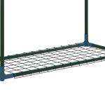 Blomhylla i Metall 2-Pack, Dekorativ Växtställning med 4 Våningar, Platsbesparande Blomställ för Balkong, Grön, 70 x 27 x 110 cm