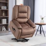 TV-Stol Massagestol Grå av Polyester och Metall för Seniorer Elektrisk Avslappningsstol med Ståhjälp och Värmefunktion 90 x 93 x 110 cm