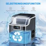 Iskubsmaskin 20 kg/24h med 3,2 L Vattentank, Svart, 2,3 L
