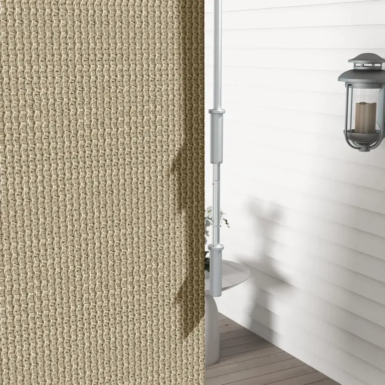 Vertikal Markis Rullgardin Beige av Tyg 120 x 185 cm