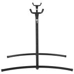 Hängmattsram Metallstativ med Krokar 280 X 120 X 110 Cm upp till 120 Kg för Trädgård och Strand