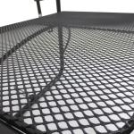Hängbord för Balkongräcke Fyrkantigt Balkongbord Metall Höj- och Sänkbart Klaffbord för Små Utrymmen Svart 60 X 56,5 X 45 Cm