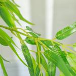 Konstgjord Växt Bambu Konstträd i Kruka Grön av Plast för Vardagsrum och Kontor Naturtrogen Dekoration med Mossa Höjd 150 cm