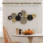 Väggdekoration 3D Flerfärgad Metall för Vardagsrum och Sovrum Konstverk med Metallram Modern och Unik Design Elegant Inredning