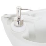 Portabel Campingvask med Tank, Smidigt Handfat med Fotpump och Tvålpump, Hygienisk Lösning för Camping och Trädgård, Grå, 83 x 50 x 103 cm, 17 l