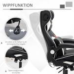 Ergonomisk Gamingstol med Högtalare, Bekväm Datorstol med Bluetooth och Vippfunktion, Inkluderar Nackstöd och Svankkudde, Blå