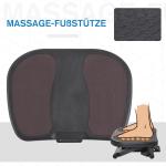 Fotstöd Höjdjusterbart 3 Nivåer för Ergonomiskt Sittande Svart 45 X 34 X 10-16,5 Cm
